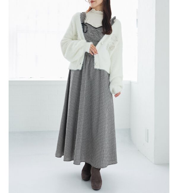 MAJESTICLEGON「2wayリボンチェックワンピース」|ワンピース|