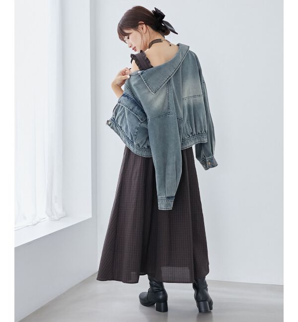 MAJESTICLEGON「2wayリボンチェックワンピース」|ワンピース|