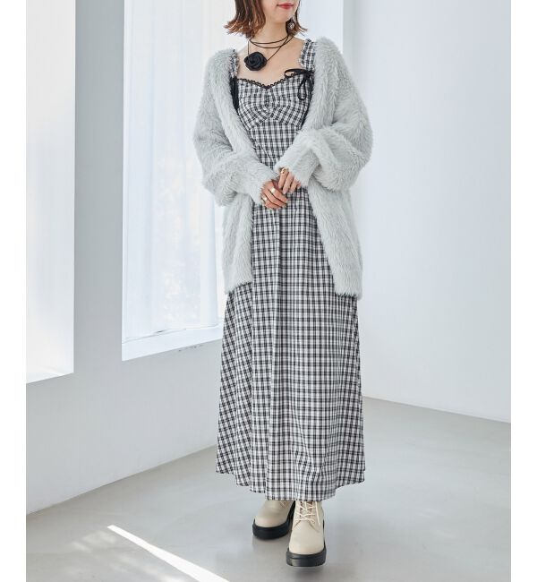 MAJESTICLEGON「2wayリボンチェックワンピース」|ワンピース|