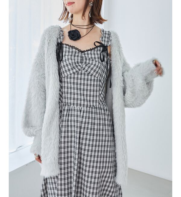 MAJESTICLEGON「2wayリボンチェックワンピース」|ワンピース|