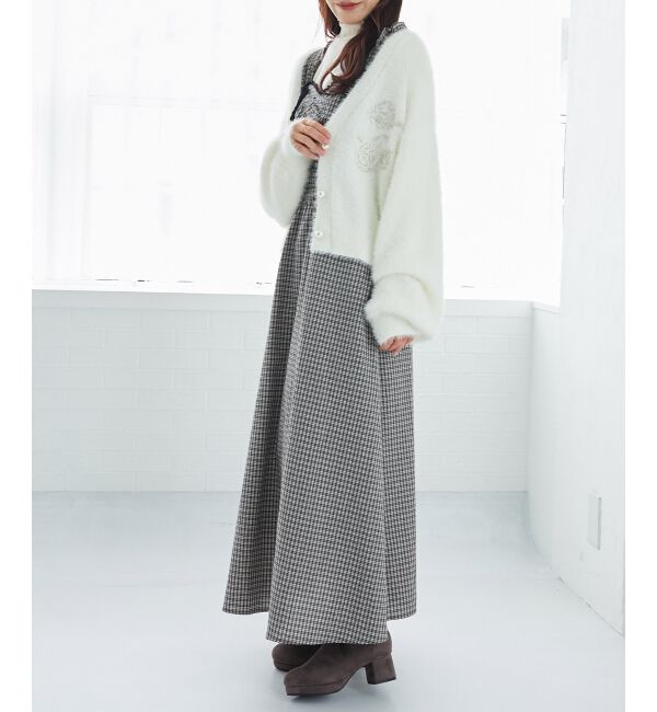 MAJESTICLEGON「2wayリボンチェックワンピース」|ワンピース|