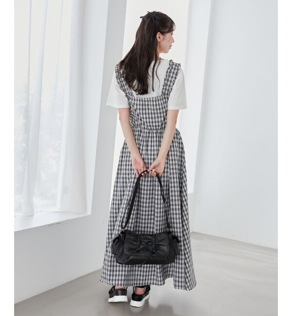 MAJESTICLEGON「2wayリボンチェックワンピース」|ワンピース|