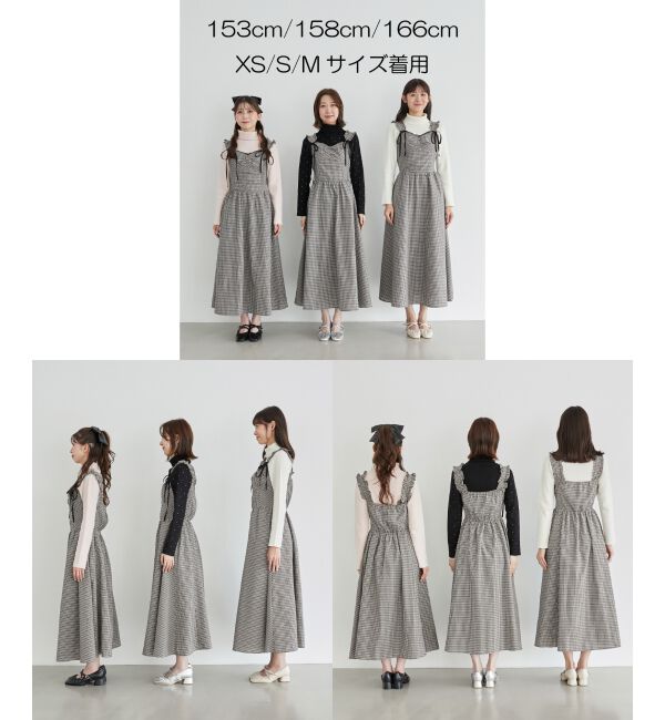 MAJESTICLEGON「2wayリボンチェックワンピース」|ワンピース|