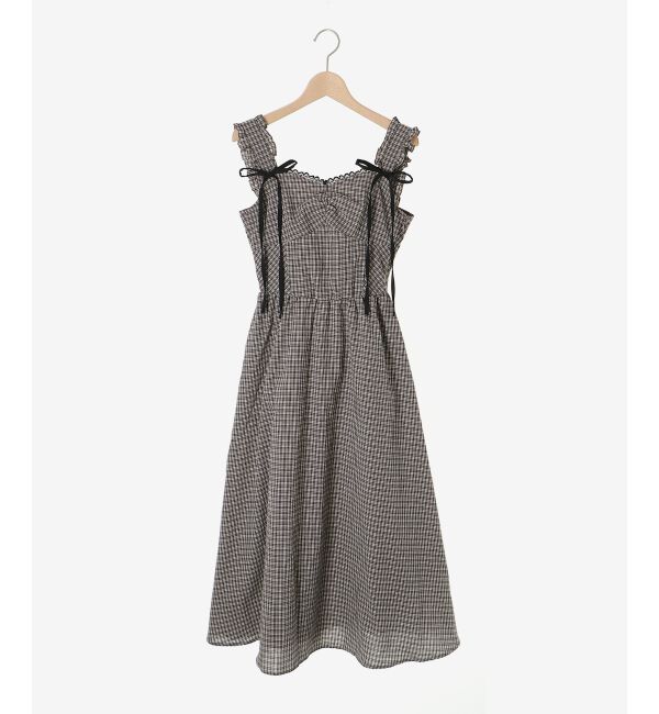 MAJESTICLEGON「2wayリボンチェックワンピース」|ワンピース|