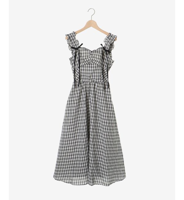 MAJESTICLEGON「2wayリボンチェックワンピース」|ワンピース|