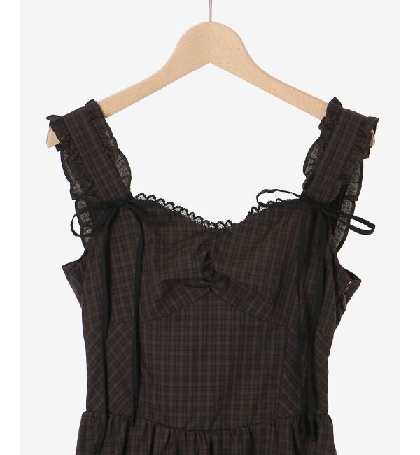 MAJESTICLEGON「2wayリボンチェックワンピース」|ワンピース|