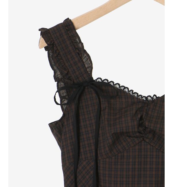 MAJESTICLEGON「2wayリボンチェックワンピース」|ワンピース|