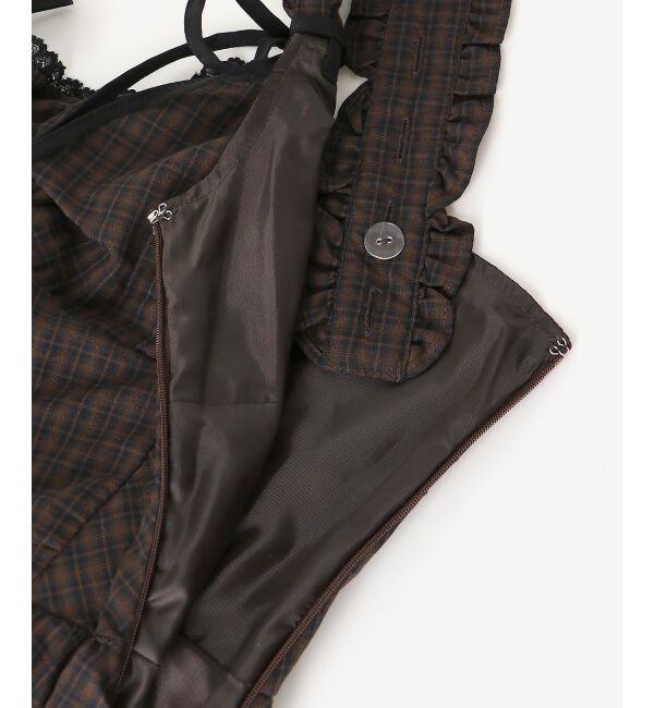 MAJESTICLEGON「2wayリボンチェックワンピース」|ワンピース|