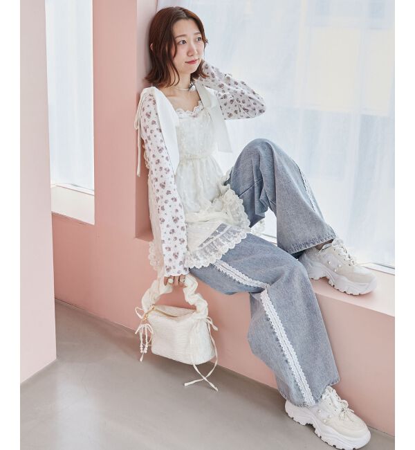  「裾レースドロストビスチェ」|キャミソール|