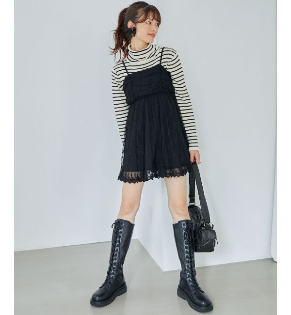  「裾レースドロストビスチェ」|キャミソール|