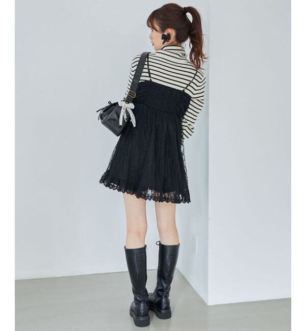  「裾レースドロストビスチェ」|キャミソール|