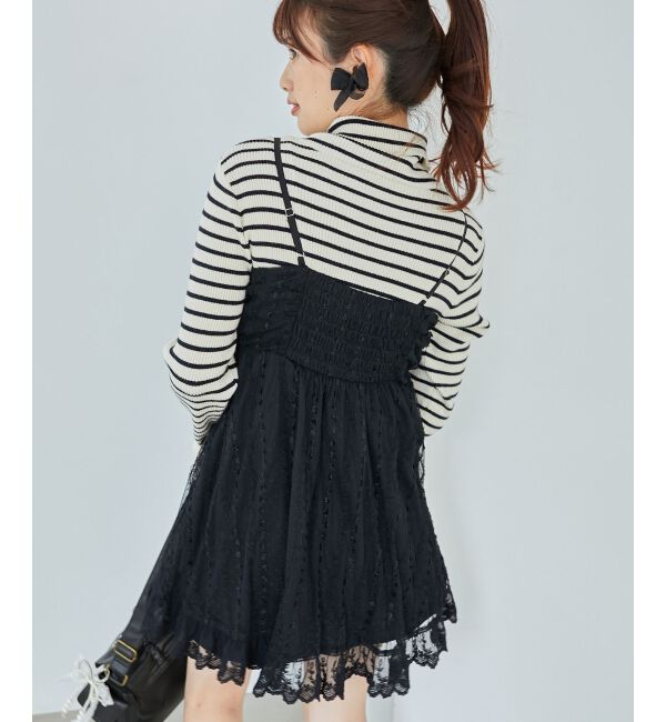  「裾レースドロストビスチェ」|キャミソール|