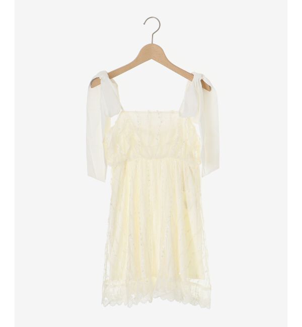  「裾レースドロストビスチェ」|キャミソール|