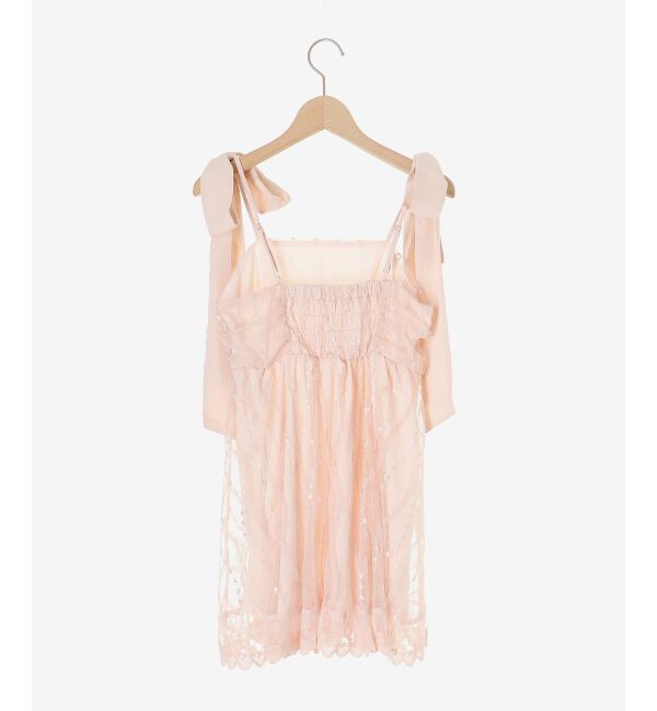  「裾レースドロストビスチェ」|キャミソール|