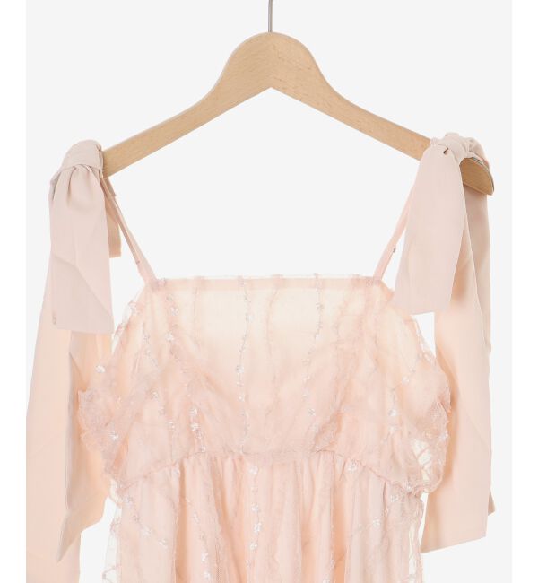  「裾レースドロストビスチェ」|キャミソール|