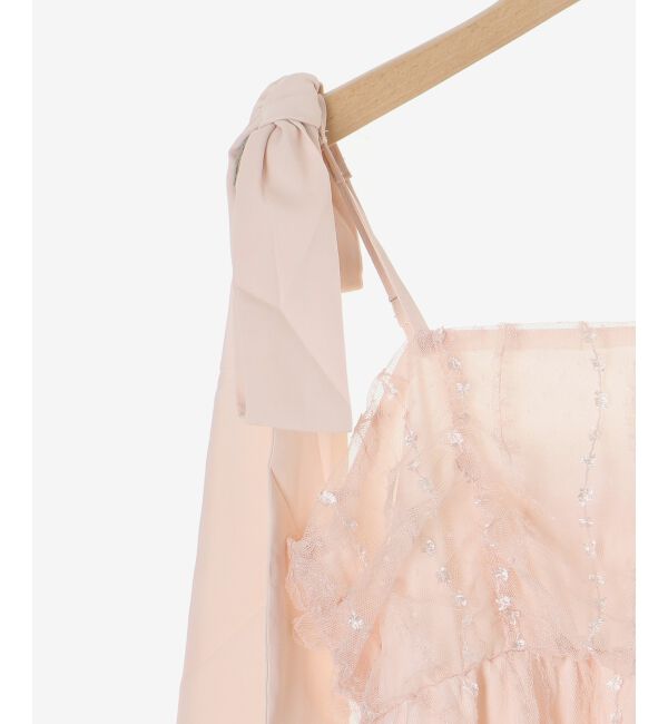  「裾レースドロストビスチェ」|キャミソール|