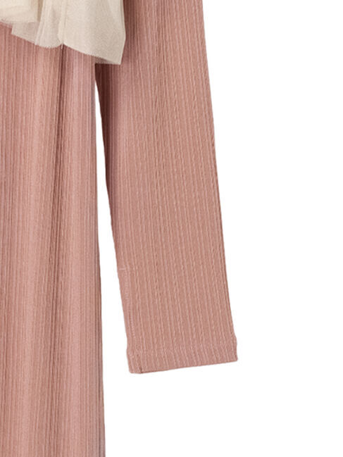 earth music&ecology「SET2点リブワンピース+チュールビスチェ」|ワンピース|