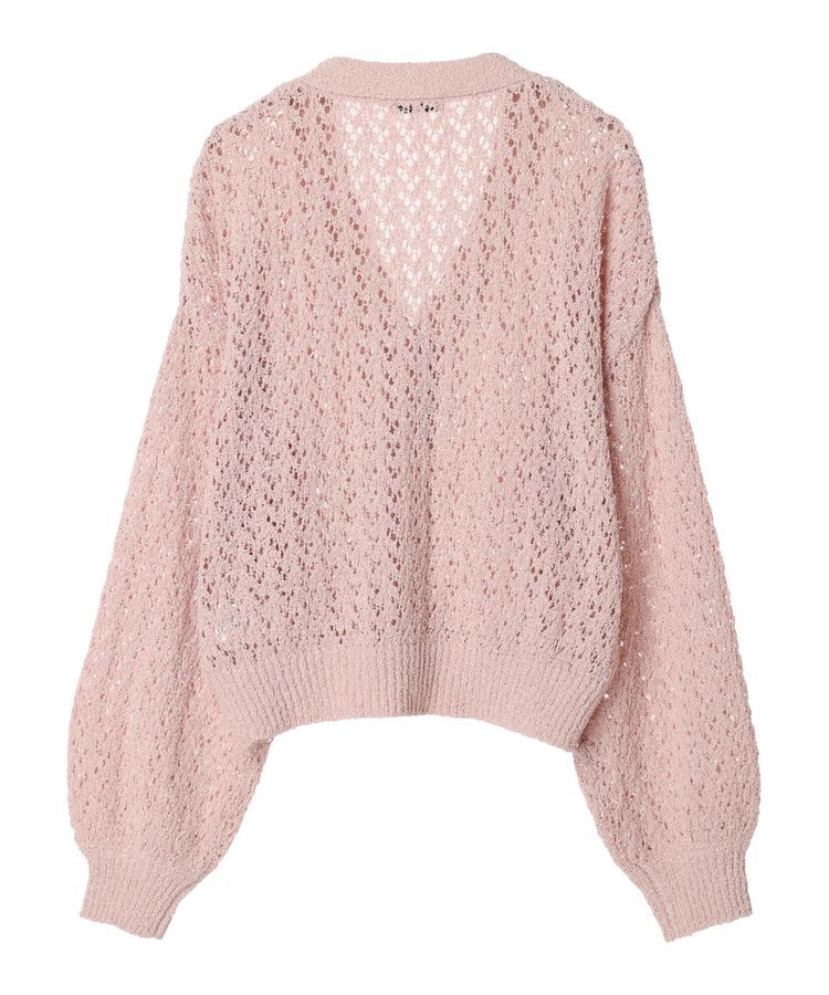 earth music&ecology「ファンシーヤーンすかしニットカーディガン」|カーディガン|