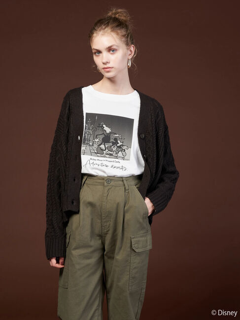  「ケーブルニットカーディガン/Mickey」|カーディガン|