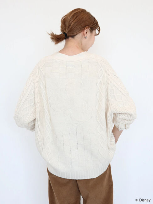  「ケーブルニットカーディガン/Mickey」|カーディガン|