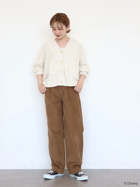  「ケーブルニットカーディガン/Mickey」|カーディガン|