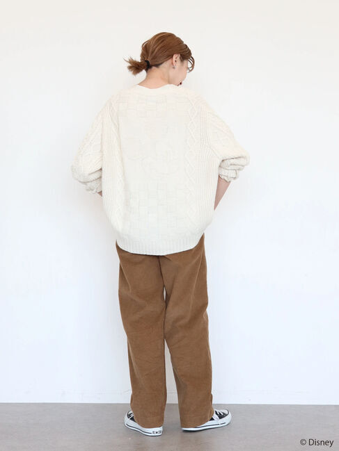  「ケーブルニットカーディガン/Mickey」|カーディガン|