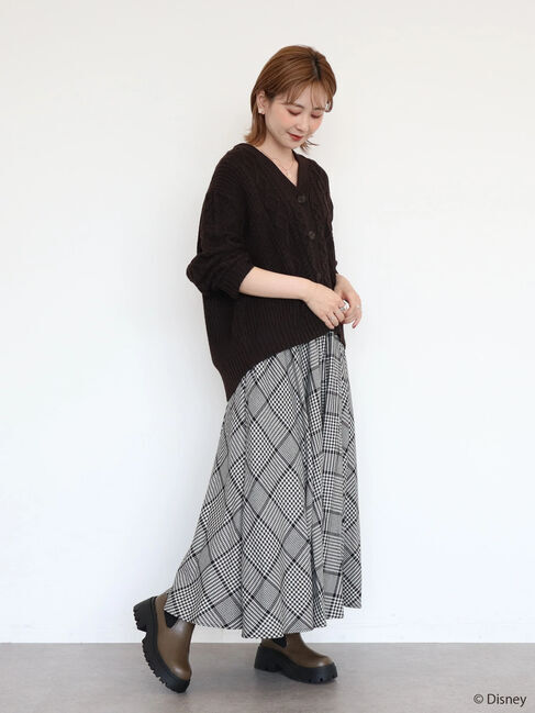  「ケーブルニットカーディガン/Mickey」|カーディガン|