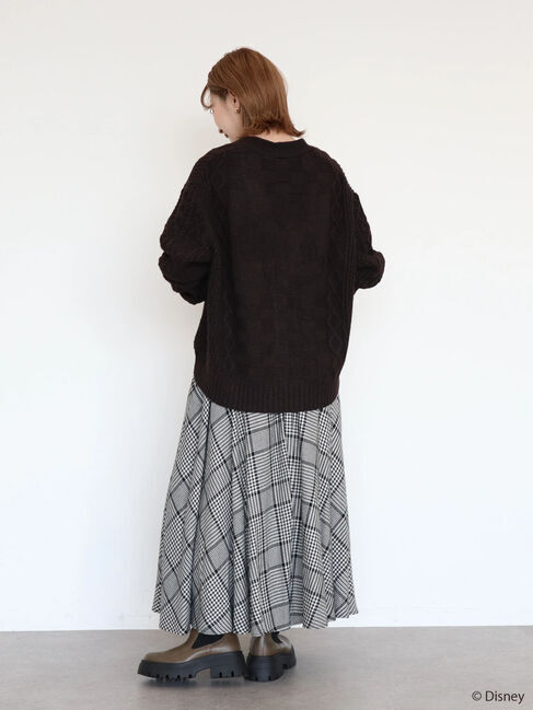  「ケーブルニットカーディガン/Mickey」|カーディガン|