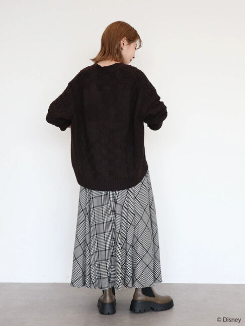  「ケーブルニットカーディガン/Mickey」|カーディガン|