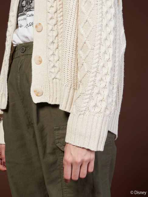  「ケーブルニットカーディガン/Mickey」|カーディガン|