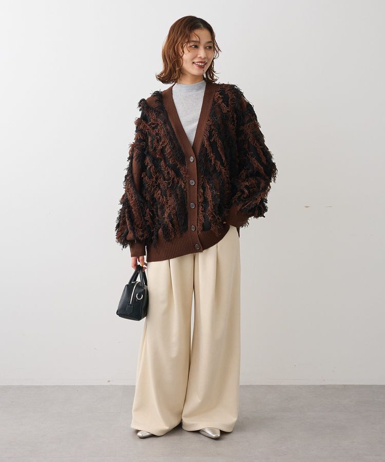 Green Parks「in ラメリブハイネックプルオーバー」|Tシャツ・カットソー|