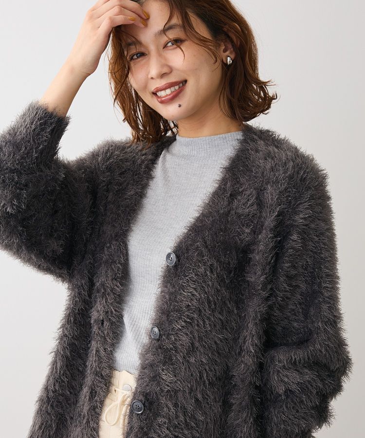 Green Parks「in ラメリブハイネックプルオーバー」|Tシャツ・カットソー|