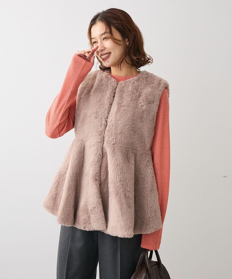 Green Parks「in ラメリブハイネックプルオーバー」|Tシャツ・カットソー|