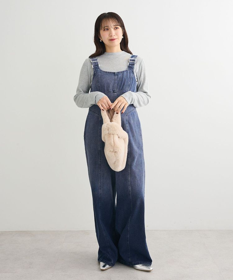 Green Parks「in ラメリブハイネックプルオーバー」|Tシャツ・カットソー|