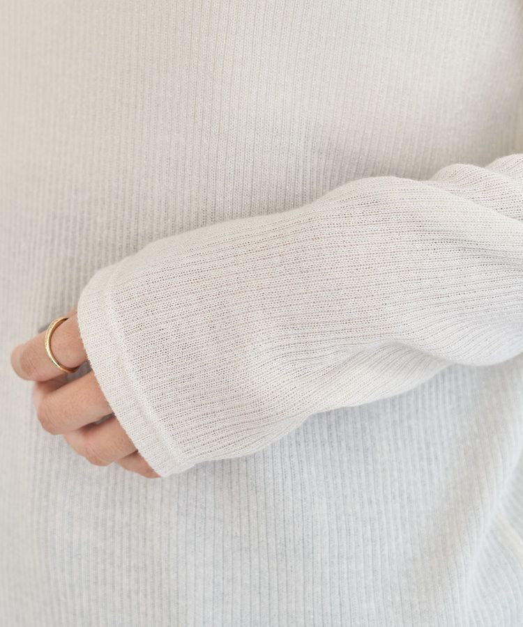 Green Parks「in ラメリブハイネックプルオーバー」|Tシャツ・カットソー|