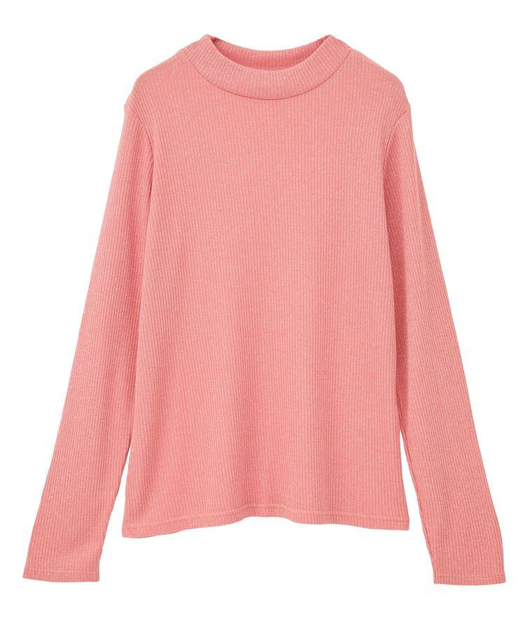 Green Parks「in ラメリブハイネックプルオーバー」|Tシャツ・カットソー|