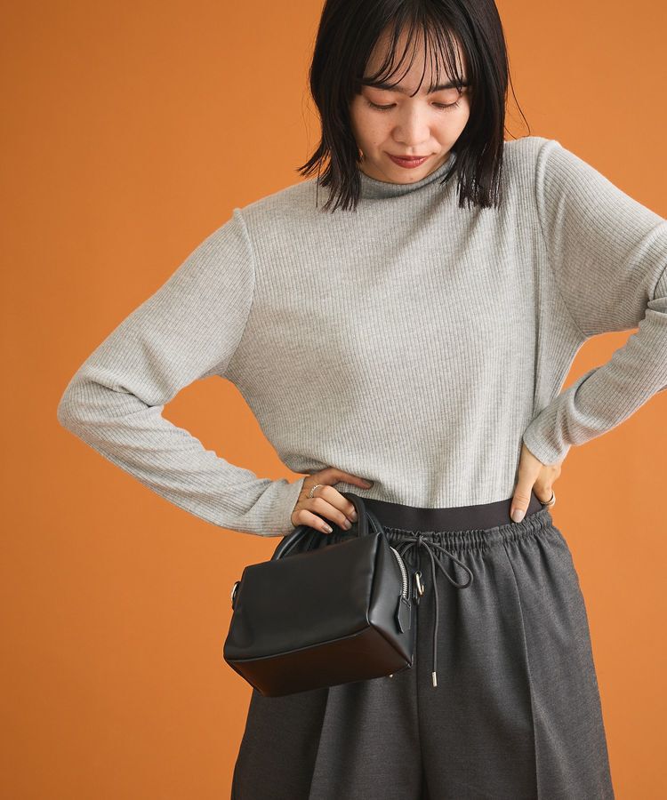 Green Parks「in ラメリブハイネックプルオーバー」|Tシャツ・カットソー|