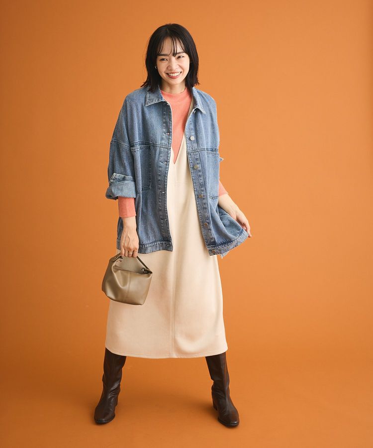 Green Parks「in ラメリブハイネックプルオーバー」|Tシャツ・カットソー|