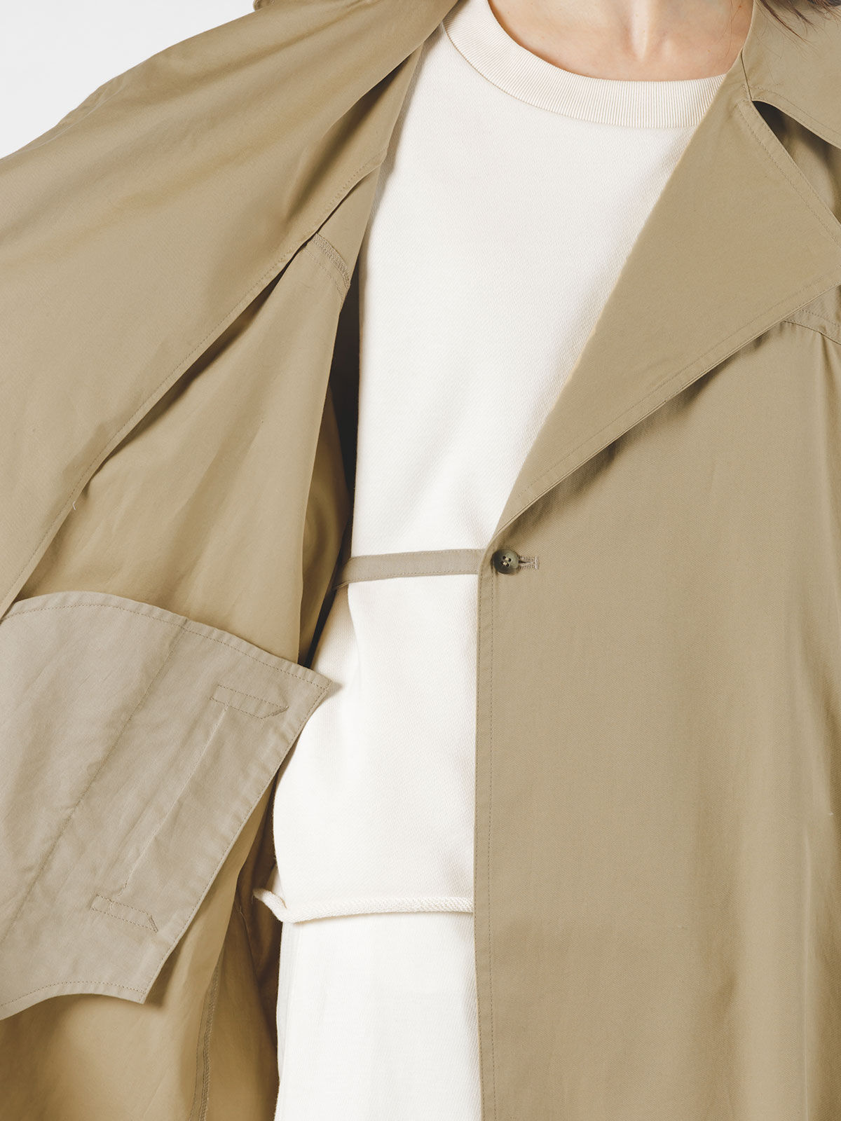 mizuiro ind「mizuiro ind ドルマンスリーブトレンチコート」|トレンチコート|