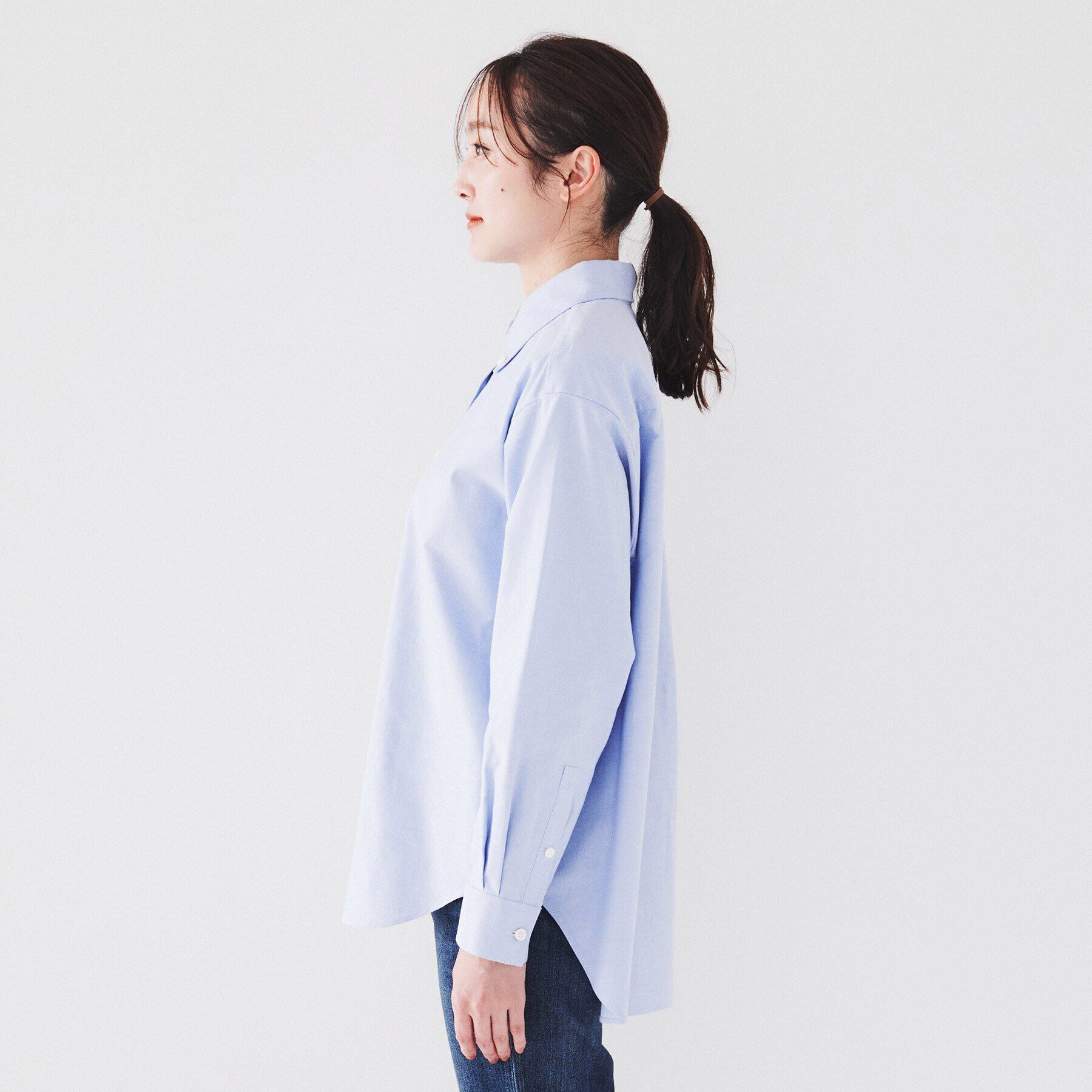 UNTITLED「【日本製/洗える/トラッド】コットン ボタンダウンブラウス」|シャツ・ブラウス|