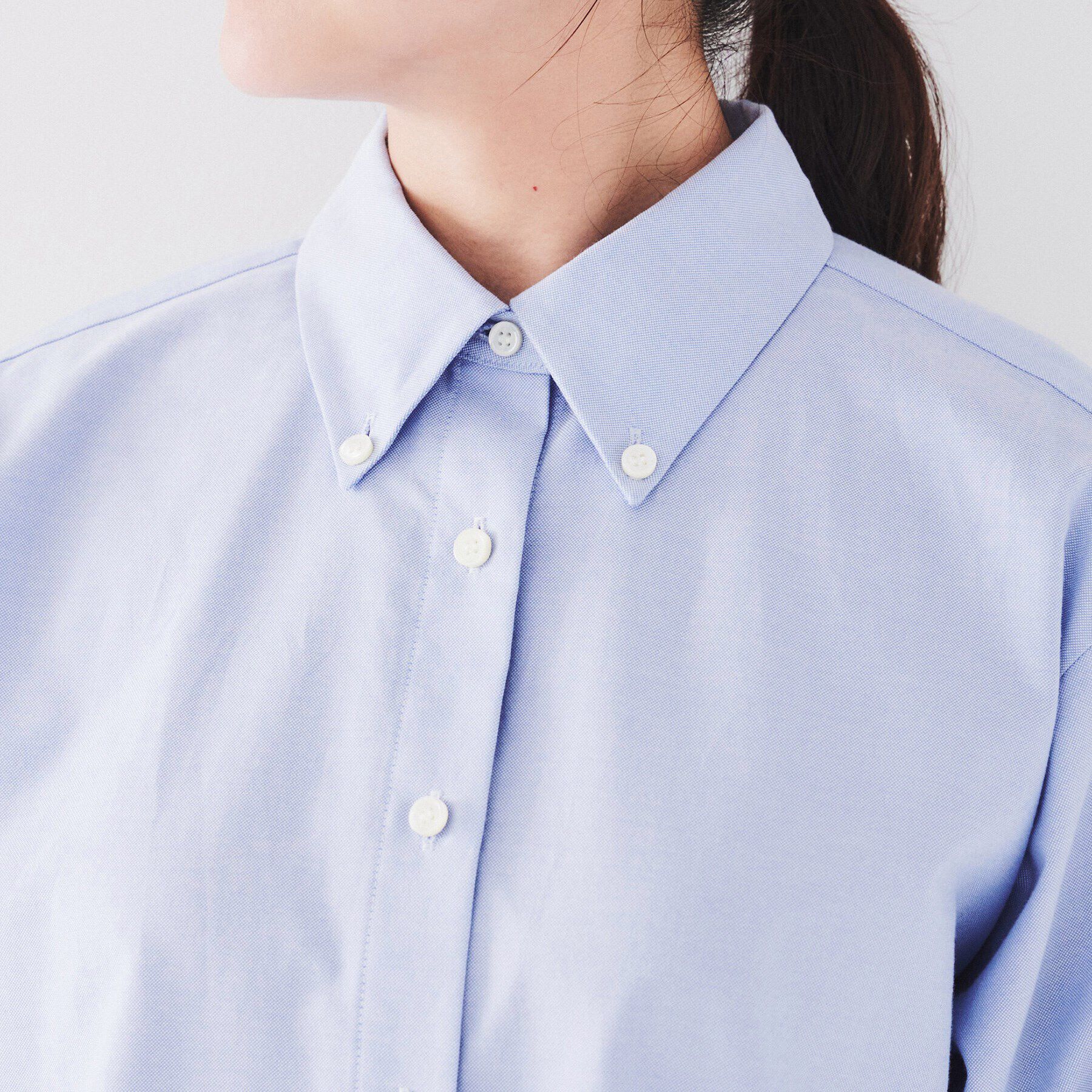 UNTITLED「【日本製/洗える/トラッド】コットン ボタンダウンブラウス」|シャツ・ブラウス|