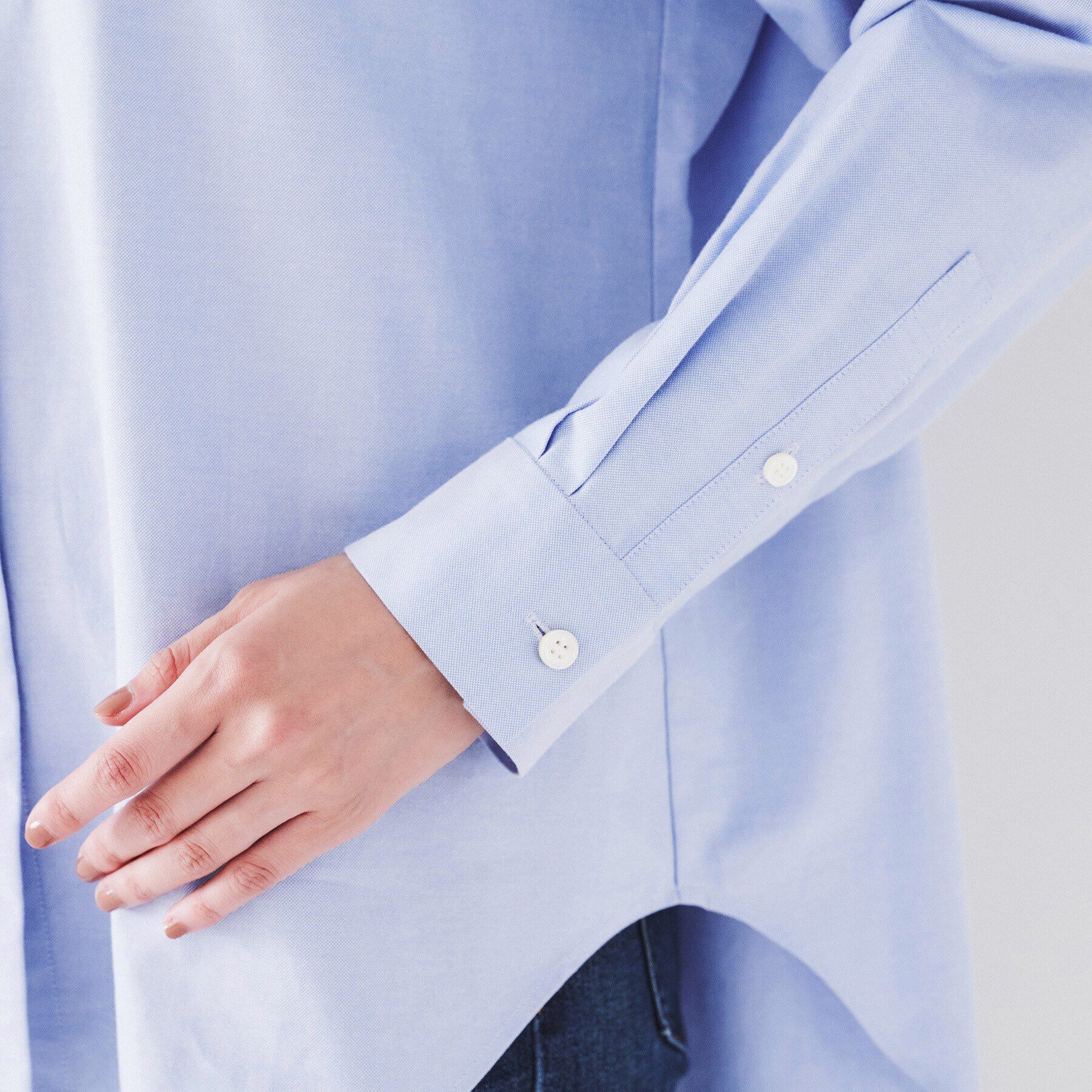 UNTITLED「【日本製/洗える/トラッド】コットン ボタンダウンブラウス」|シャツ・ブラウス|