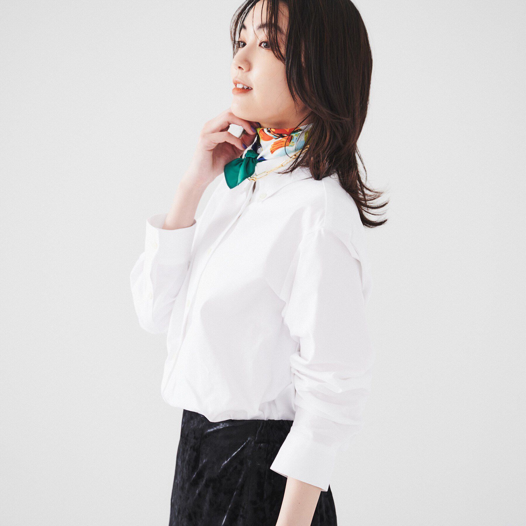 UNTITLED「【日本製/洗える/トラッド】コットン ボタンダウンブラウス」|シャツ・ブラウス|