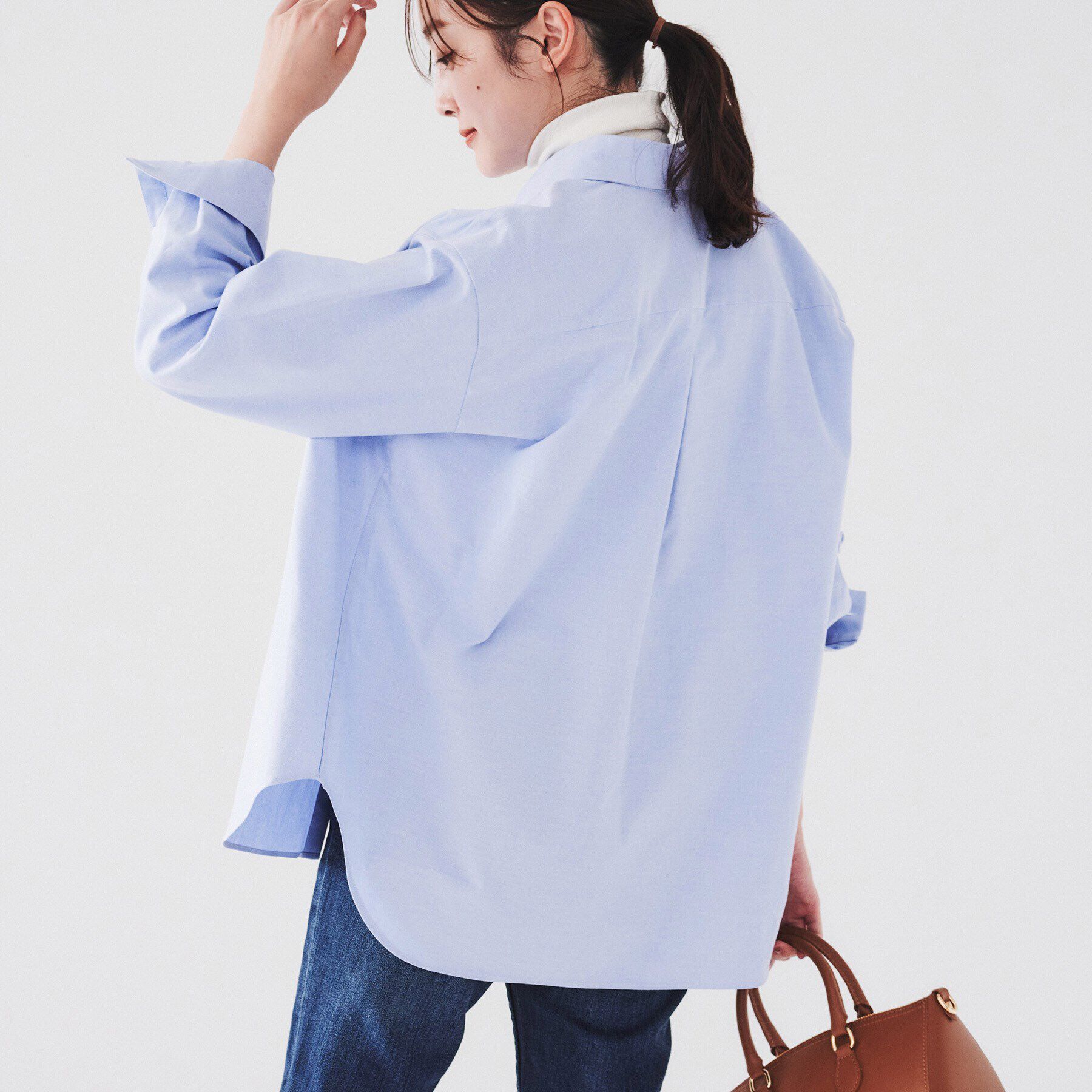 UNTITLED「【日本製/洗える/トラッド】コットン ボタンダウンブラウス」|シャツ・ブラウス|