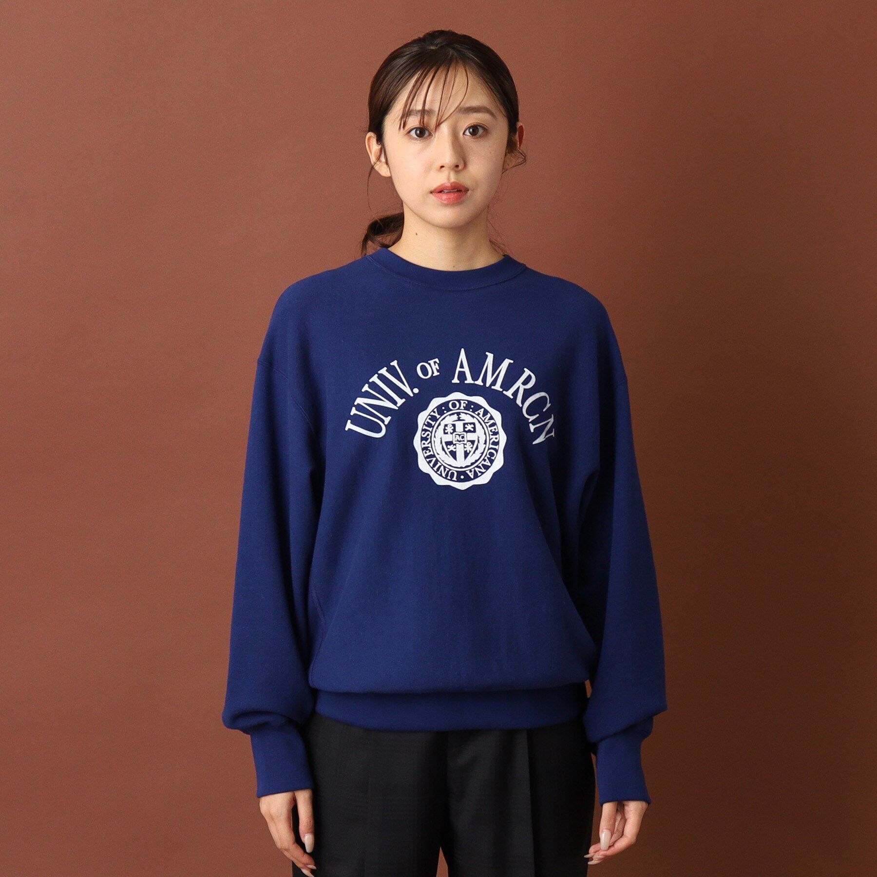 DRESSTERIOR「Americana（アメリカーナ）カレッジロゴスウェット」|パーカー|