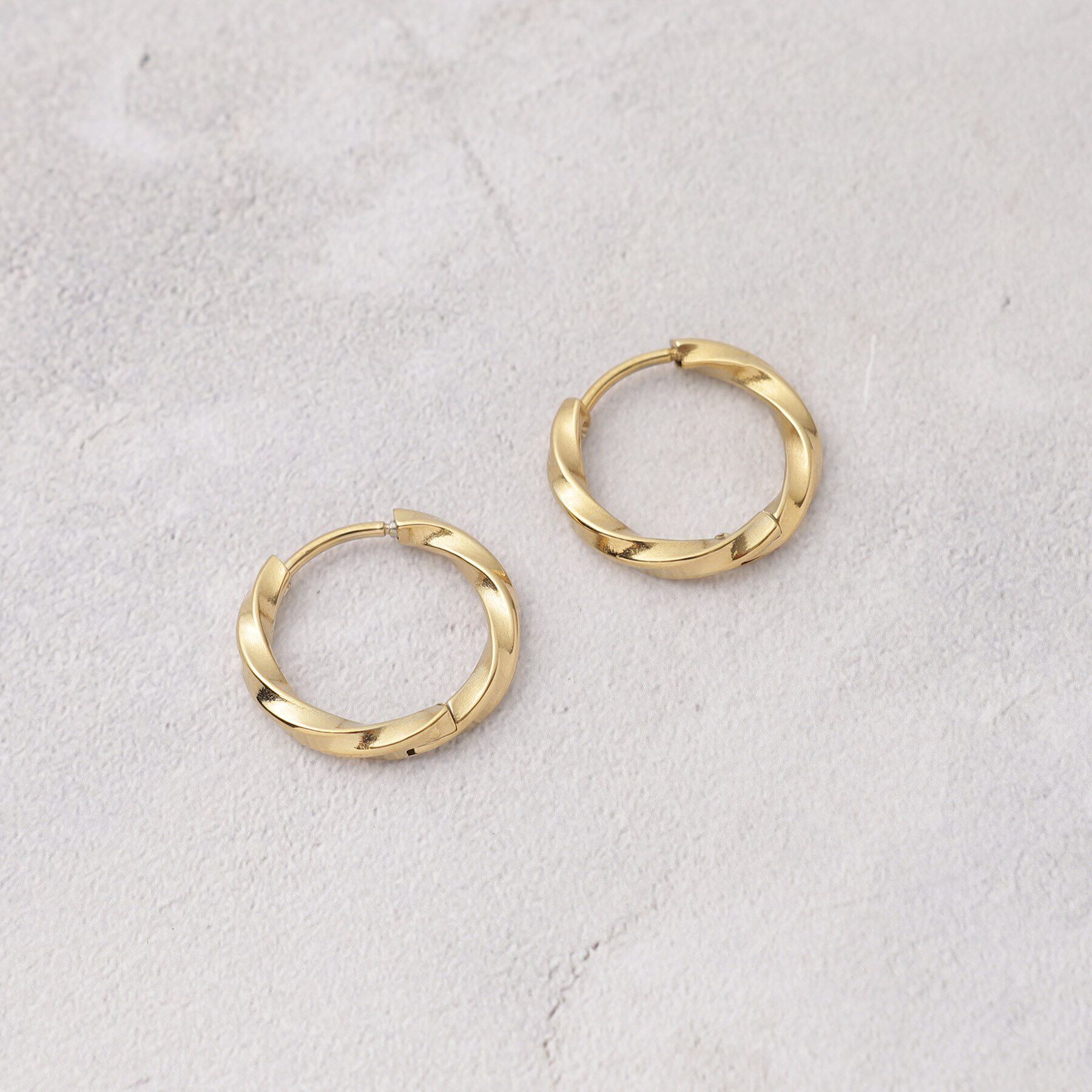 grove「【ステンレス】ニュアンスフープピアス」|ピアス|