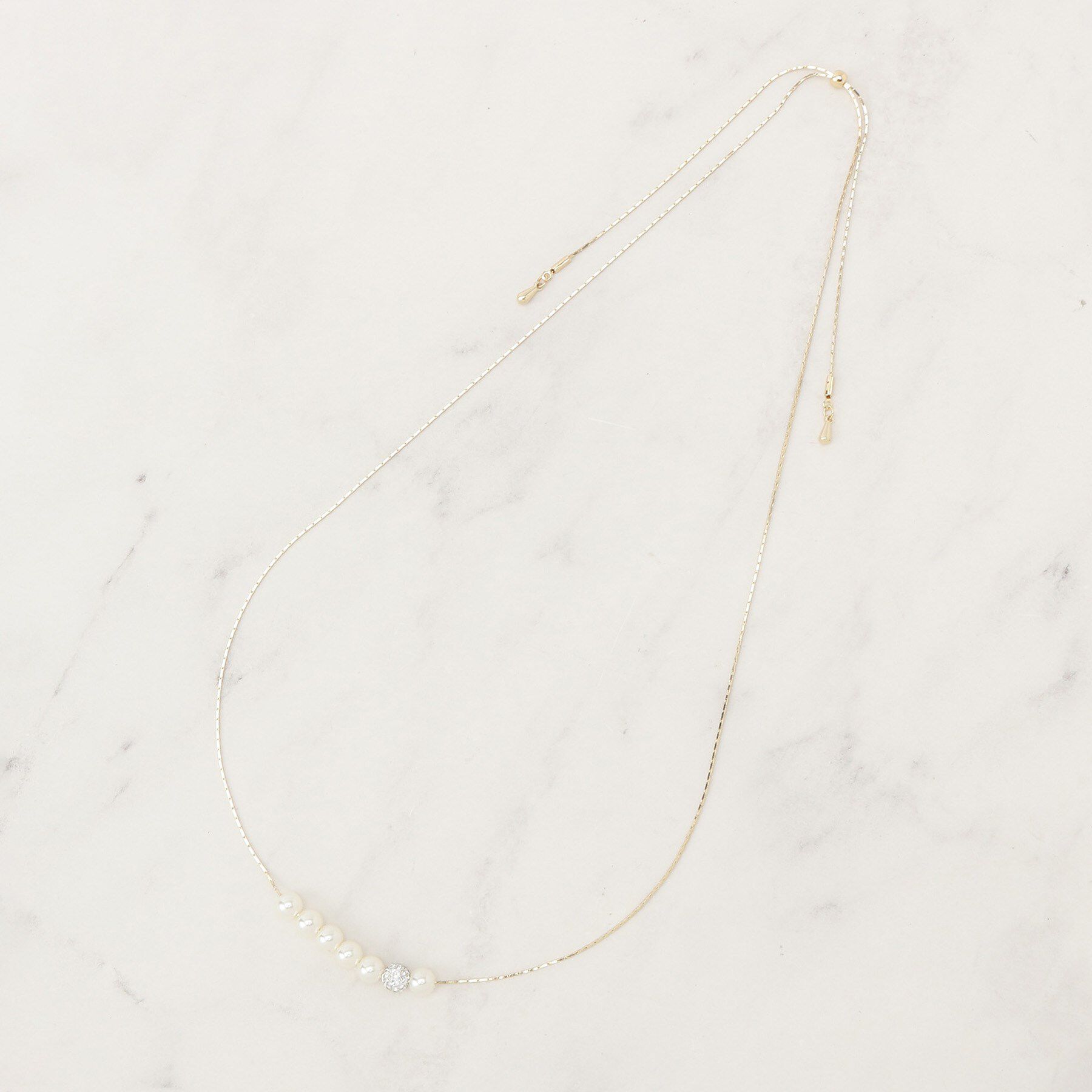 grove「パール調ロンデルネックレス」|ネックレス|