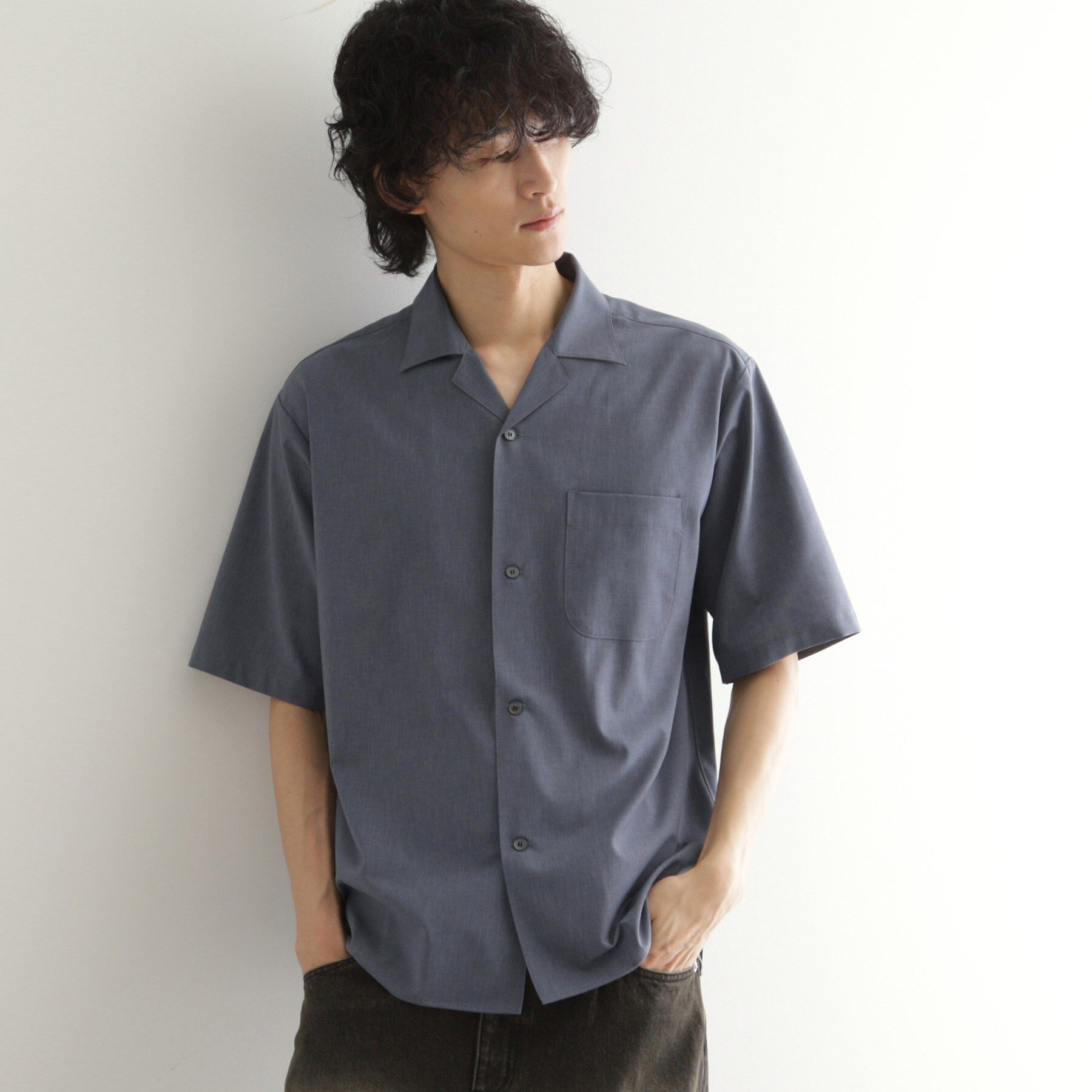 tk.TAKEO KIKUCHI「【吸水速乾】COOLMAX(R)サマーシャツ/セットアップ対応」|シャツ・ブラウス|ブルー(092)