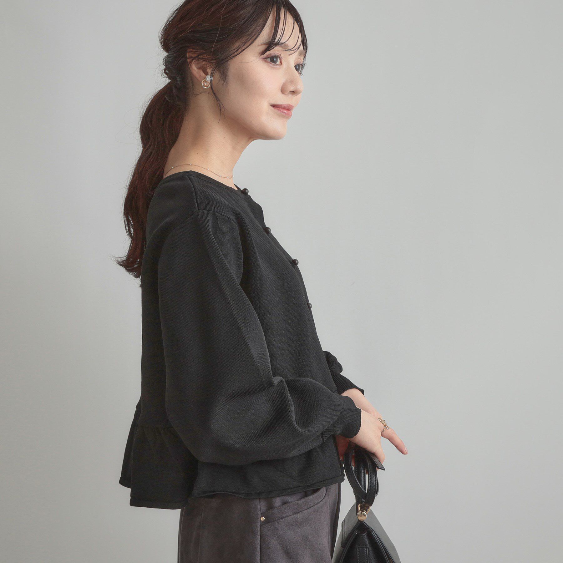 Couture broach「2WAYペプラムカーディガン」|カーディガン|