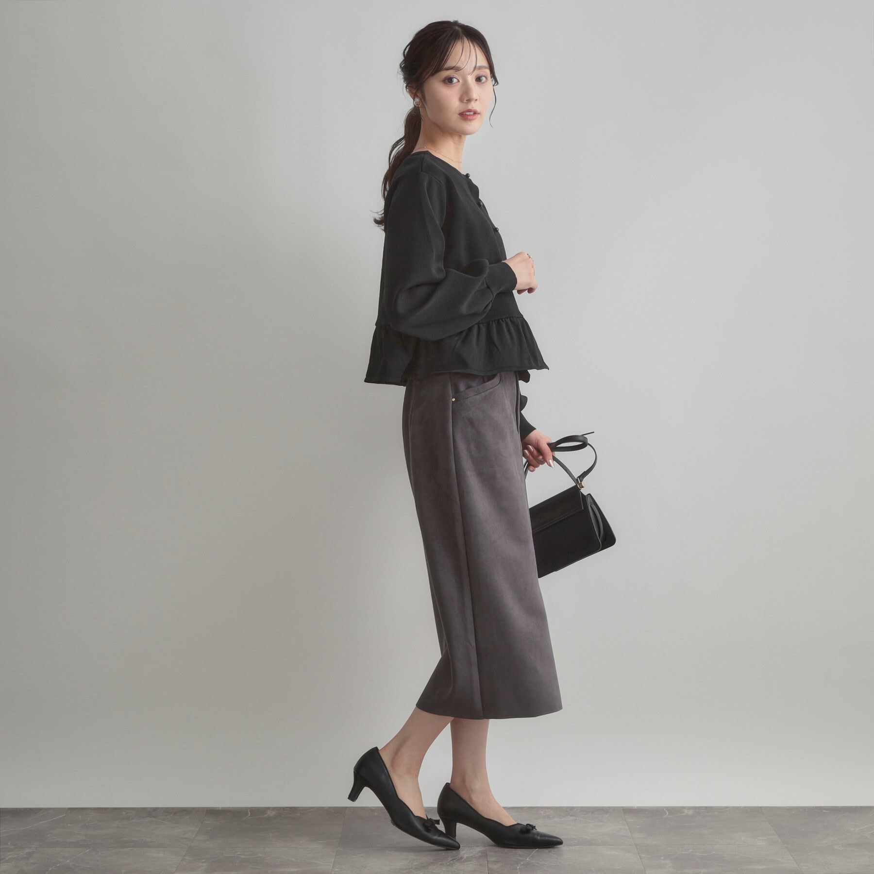 Couture broach「2WAYペプラムカーディガン」|カーディガン|